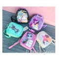 2022 New Style Clear Girls Sac à dos coréen Bagous d'école PVC Transparent PVC